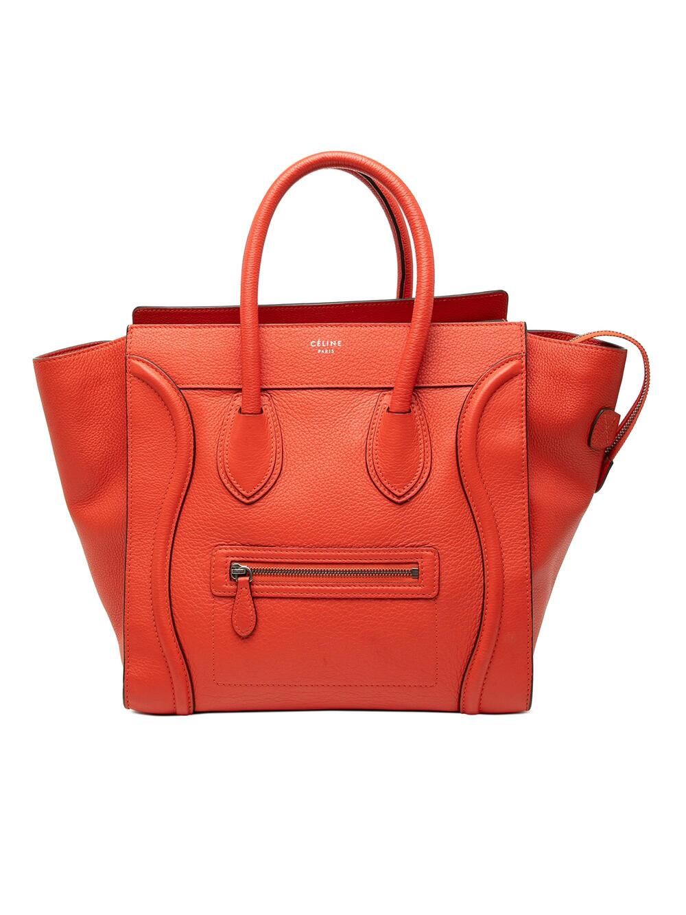 Celine Luggage Bag Grainy Leather Mini #298046C88B